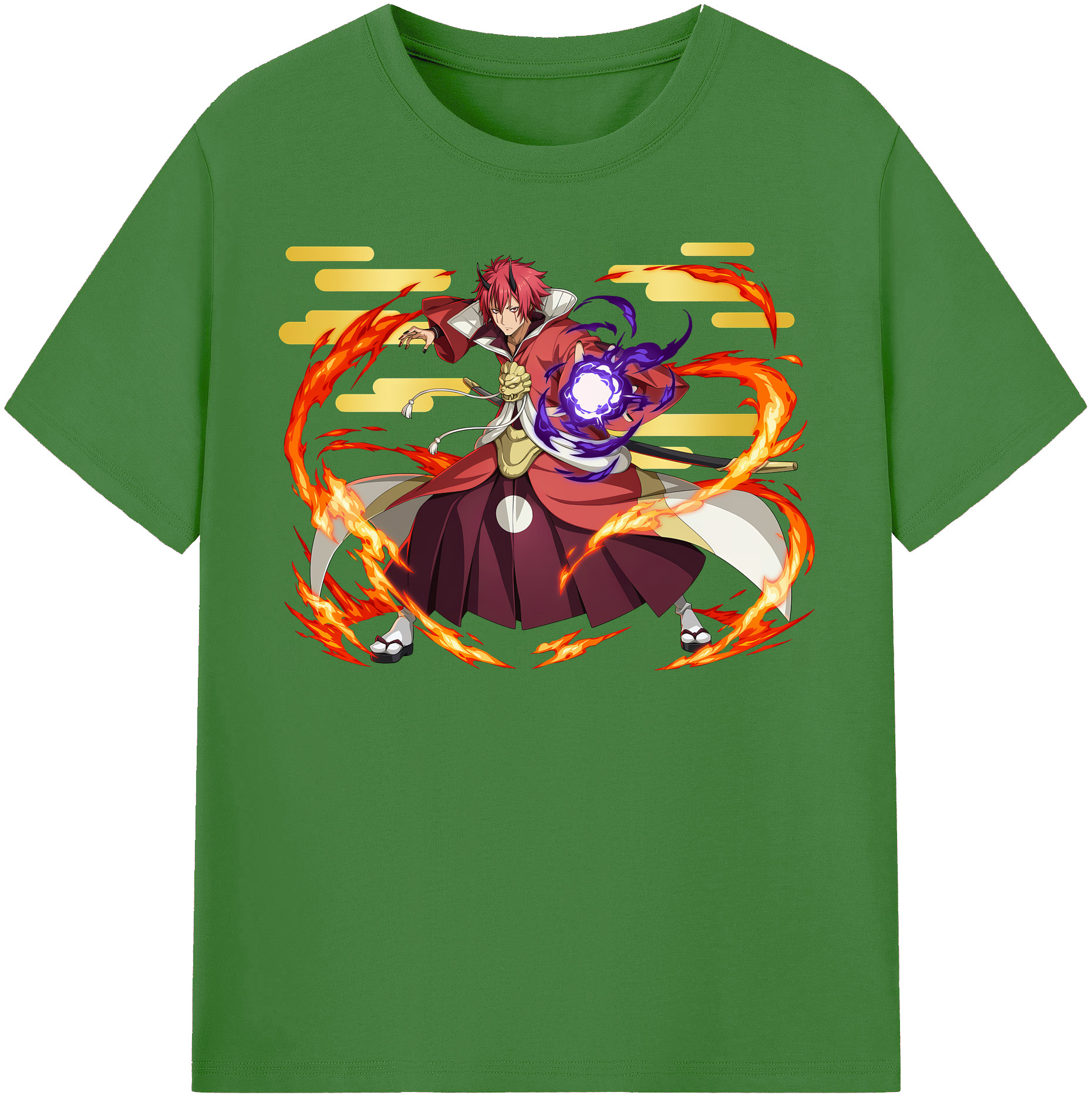 （画像用） 転スラ Regarding Reincarnated to Slime レディースカジュアルプリントTシャツ（綿100％）